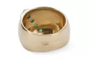 Emerald 14K Yellow gold Ring Vintage Jewlery vrc036y